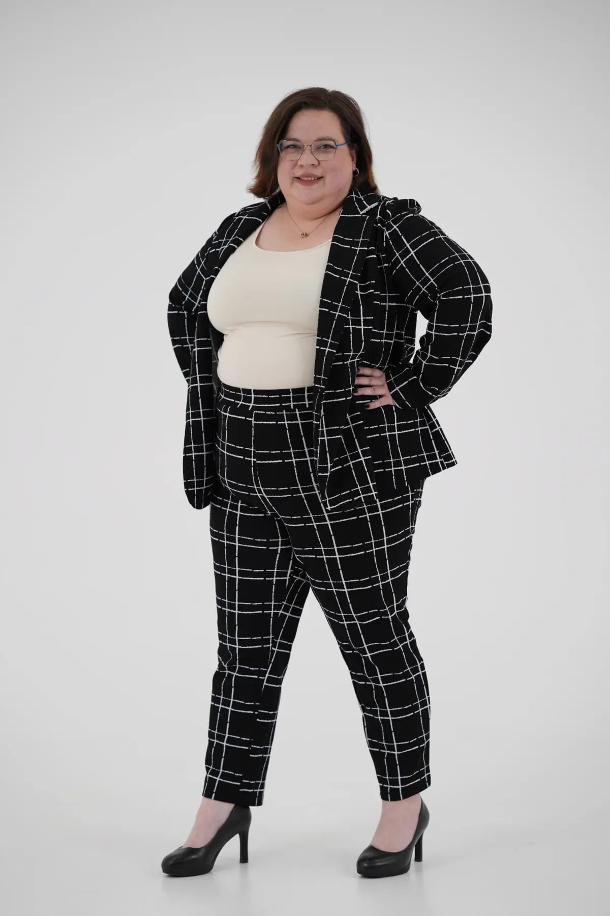 Portrait professionnel en studio de la fondatrice d'Équita CPA à Québec