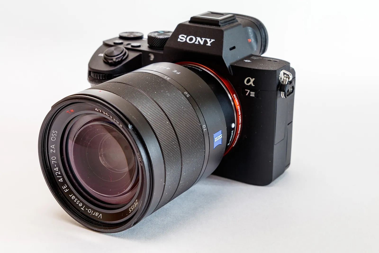 Caméra Sony plein format avec objectif Zeiss